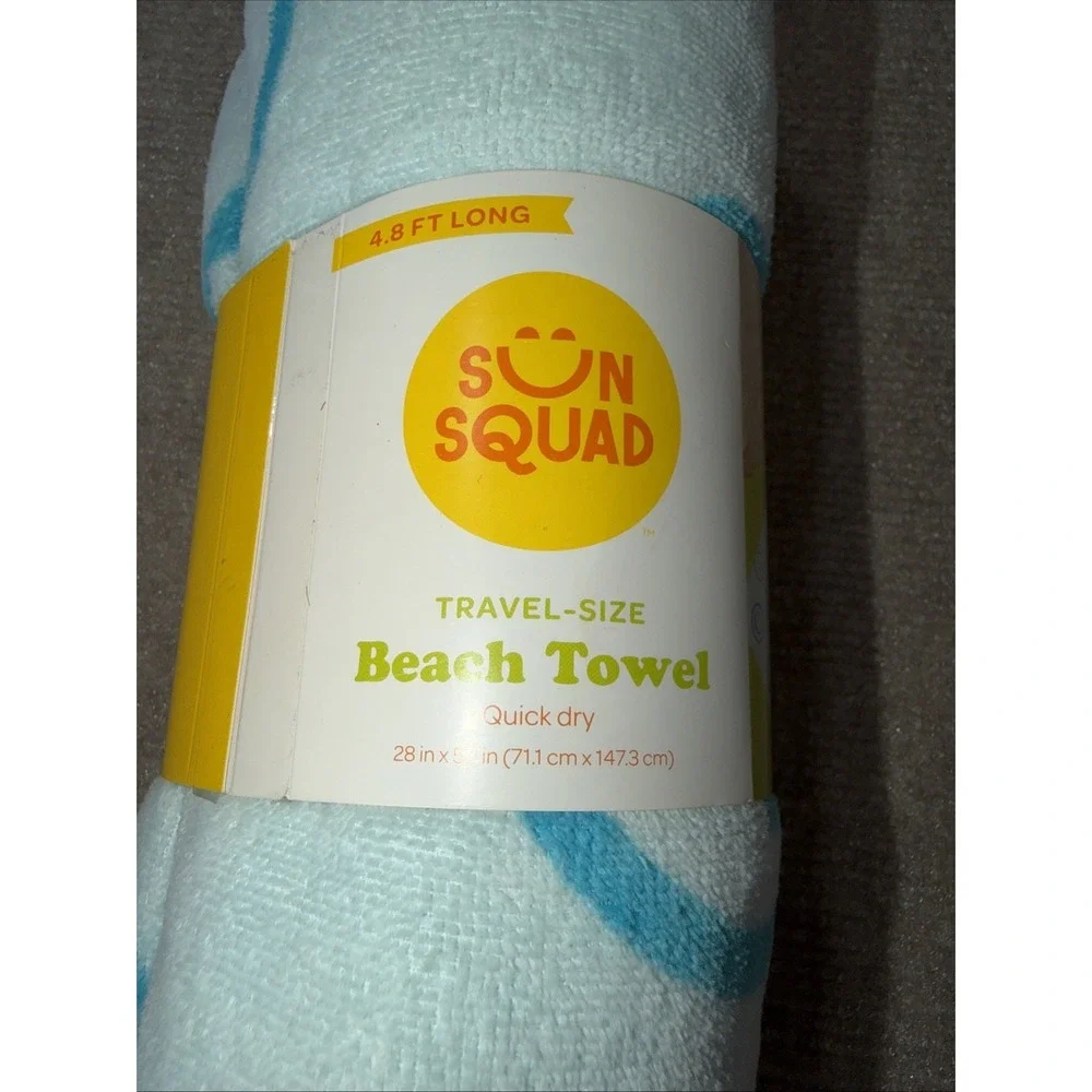 NWT Sun Squad Travel Size Beach Towel 28